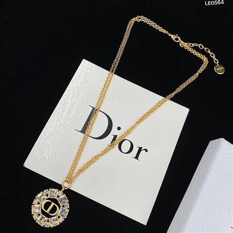 dior necklace and earring set|Dior necklace fake.